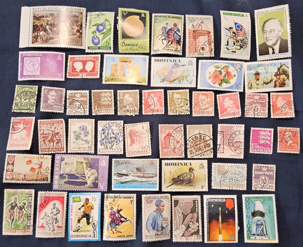 D Country Stamps (48) No Doubles