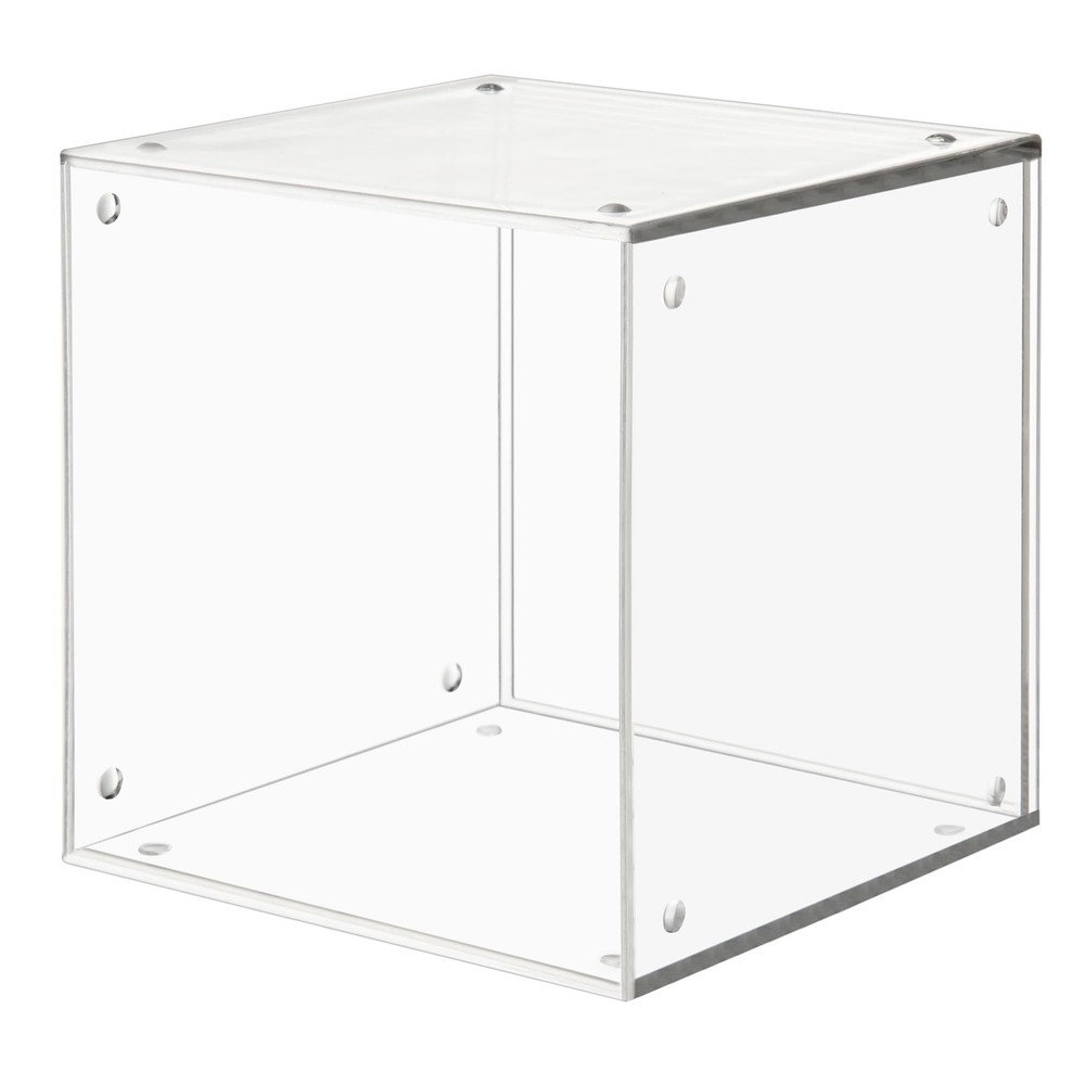 STORi Stackable Clear Plastic CD Organizers (2 Pack) Cube Jewel Case Holders