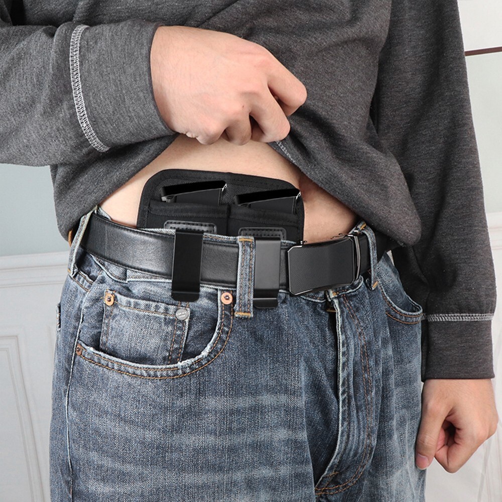 Tactical Concealed Carry IWB Double Magazine Holster for Single/Double Stack Mag