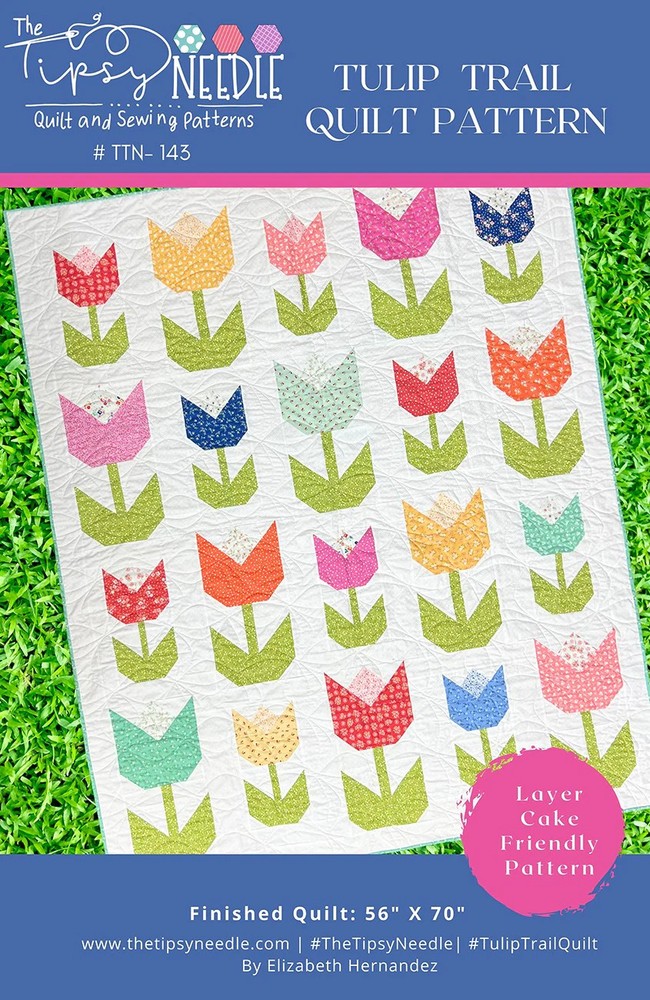 Tulip Trail Quilt Pattern by Elizabeth Hernandez