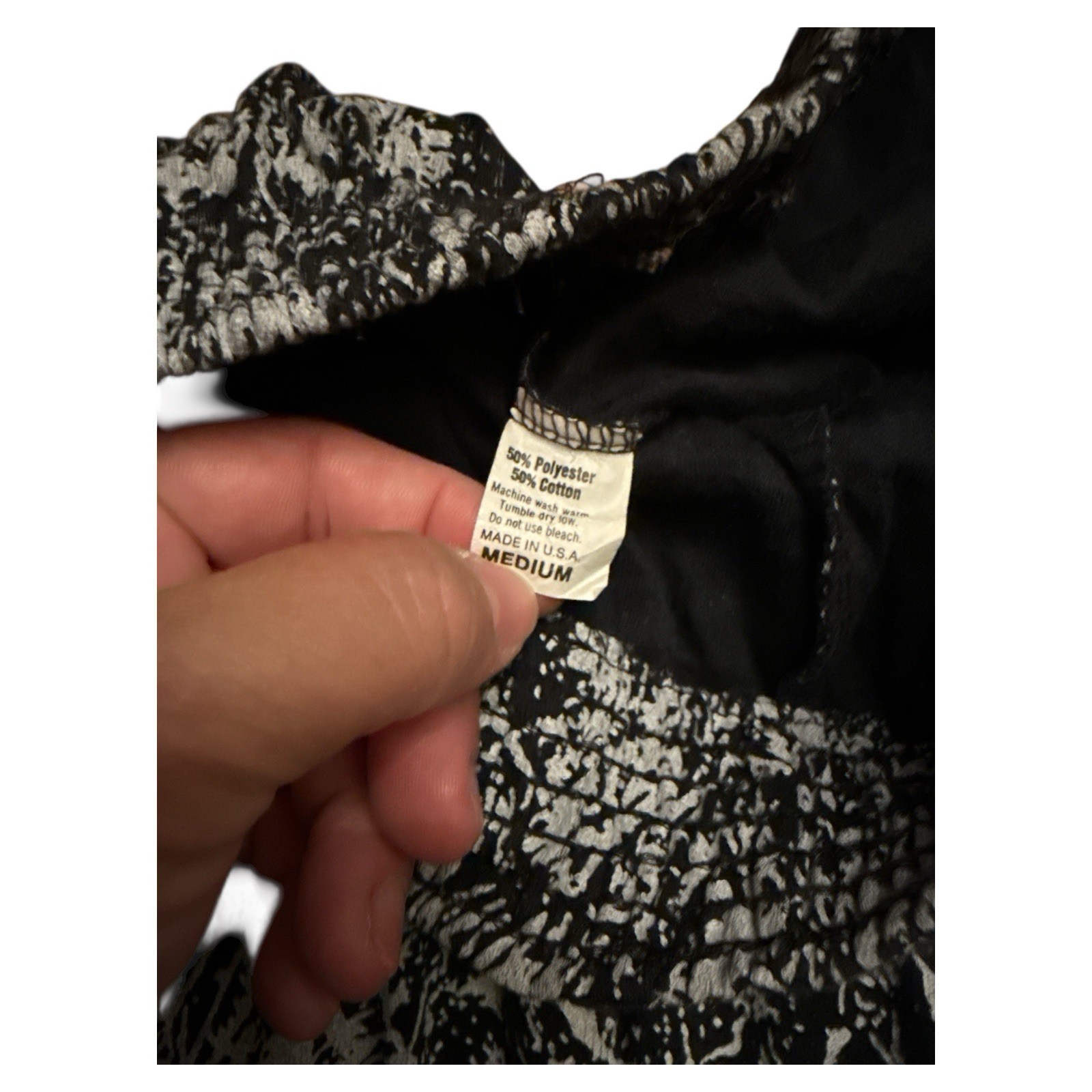 VTG Athletic Works Workout Pants Mens M Retro Geometric Gym 80s 90s USA Made