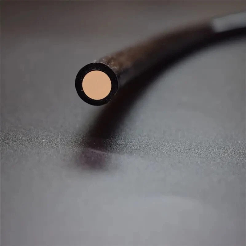 Black Cover Super Bright Solid Core End Glow Optic Fiber 1~10mm Thick Cable