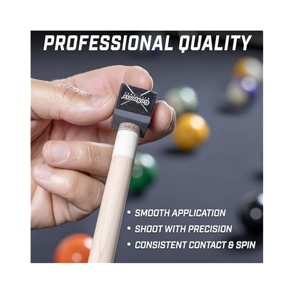 Pool Cue Chalk Cube - Premium, 12 Pack, Multiple Colors (Black)