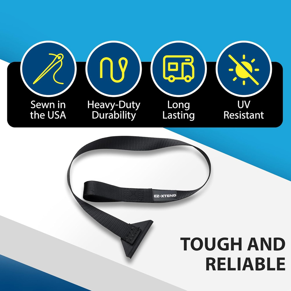 RV Camper Window Awning Pull Strap. Replacement Strap Made with UV Polyester Web