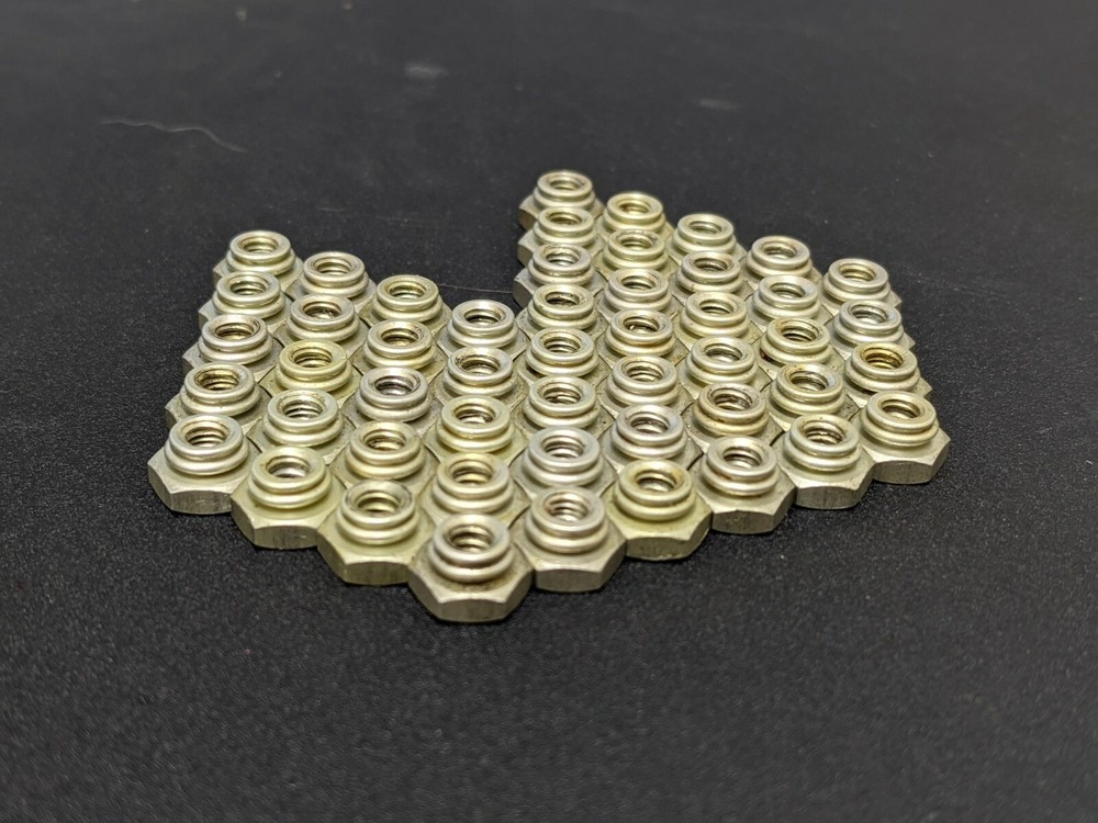 50 LOCKING 8-32 hex Lock NUTS Aluminum nut AIRCRAFT LOCK fine thread