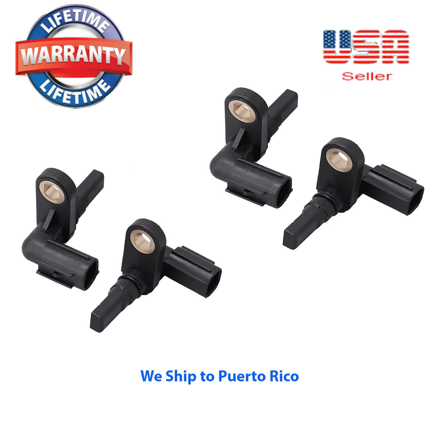 Set of 4 ABS Wheel Speed Sensor Front Rear Left and Right For Tundra 2007-2017