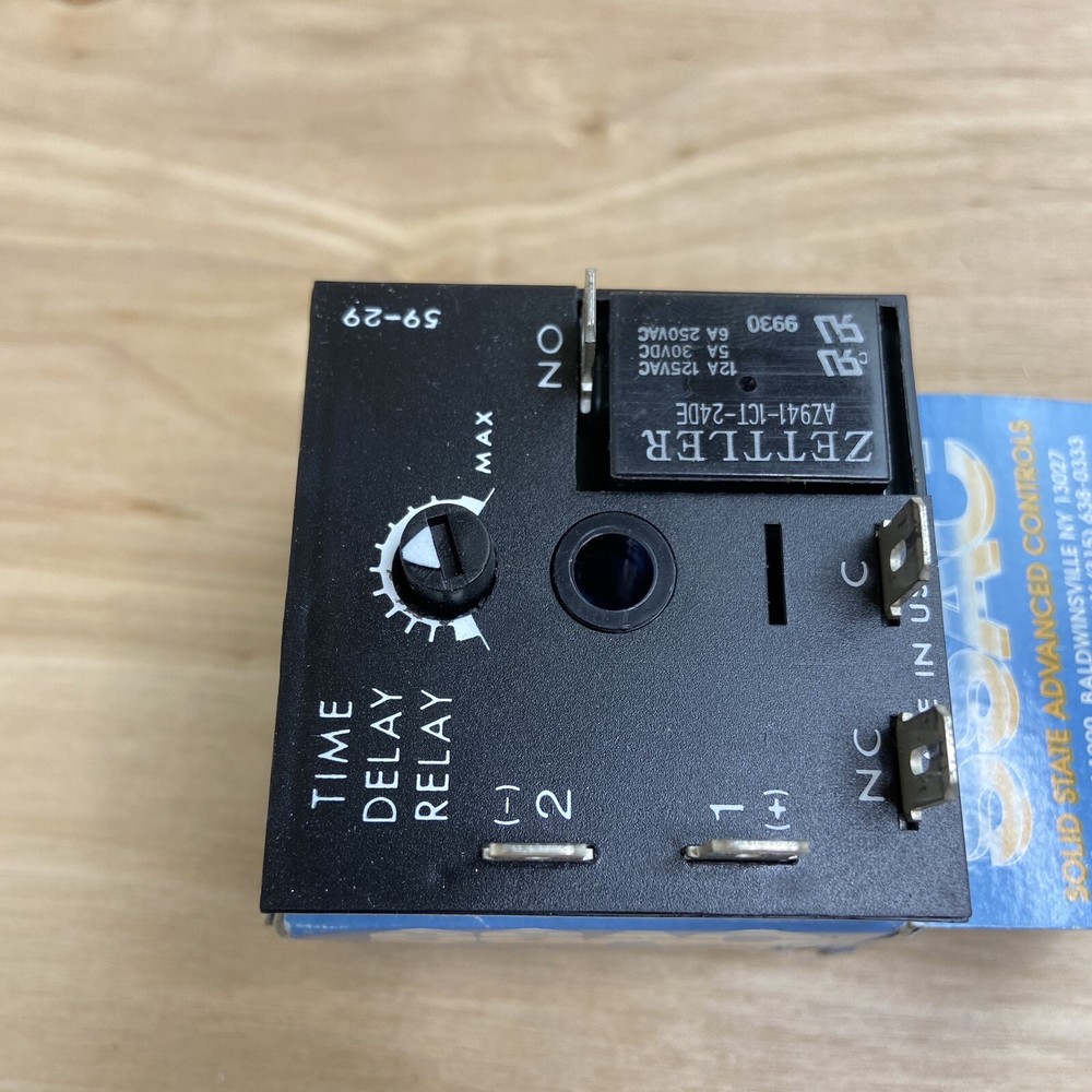 New Solid State Timer KRD3321A, 1-100 seconds, 24VDC 10A RES. @ 120VAC