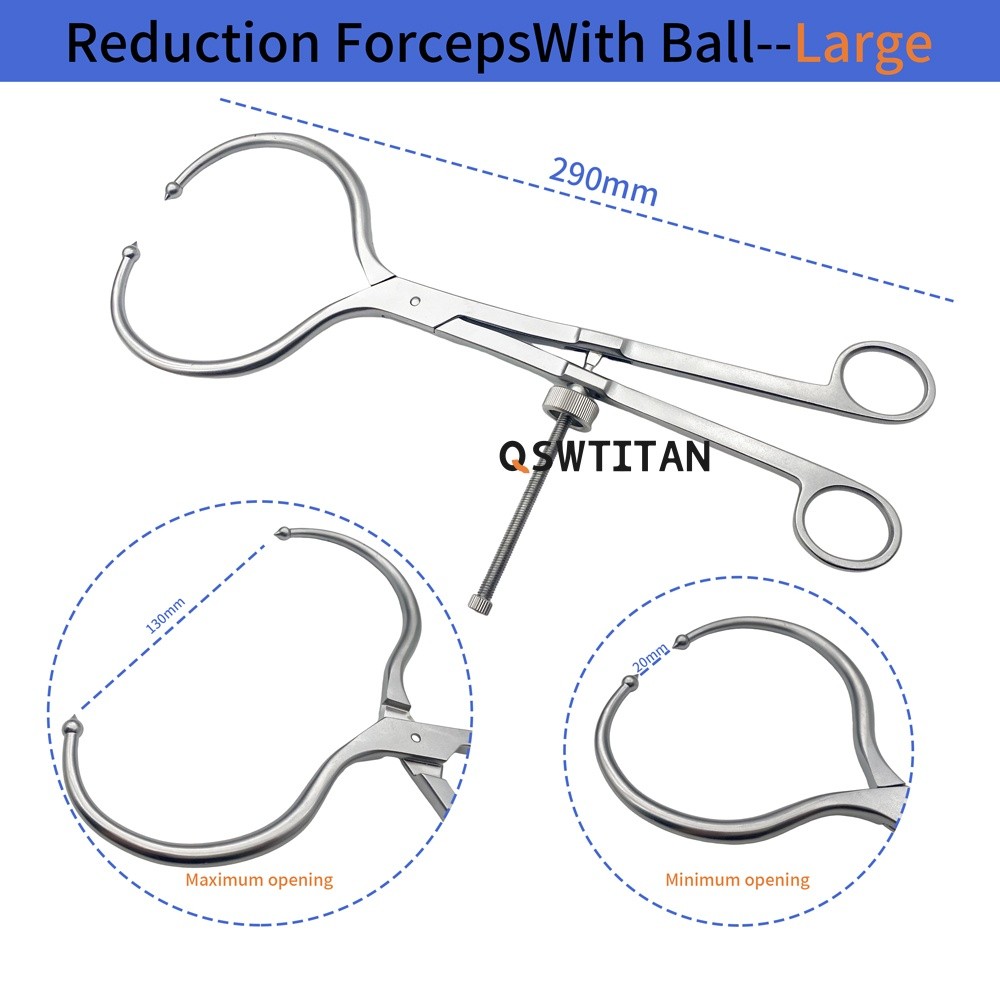 Bone Reduction Forceps with Ball Pointed Reduction Forceps Orthopedic Instrument