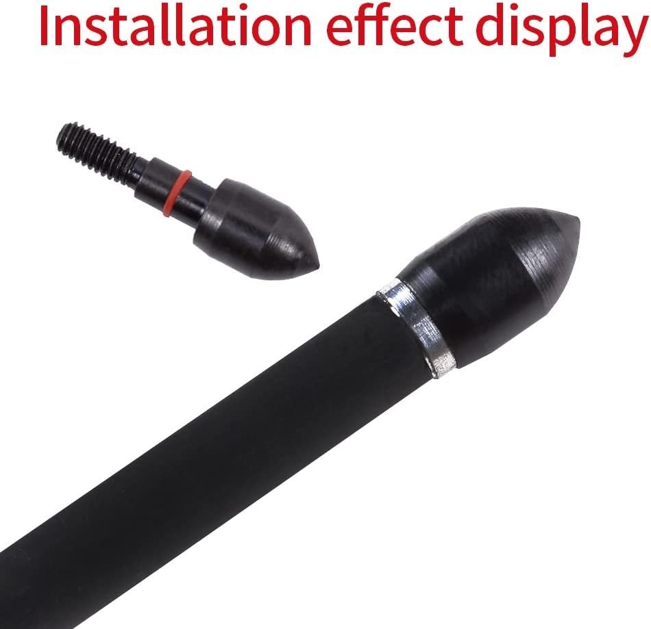 High Precision Archery Field Points - 12 Durable Alloy Tips for Crossbows & Bows