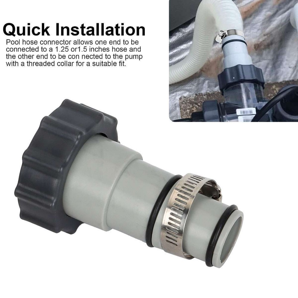 2pc Intex Hose Adapter Pool Filter Pump Parts Conversion Fitting Kit Replacement
