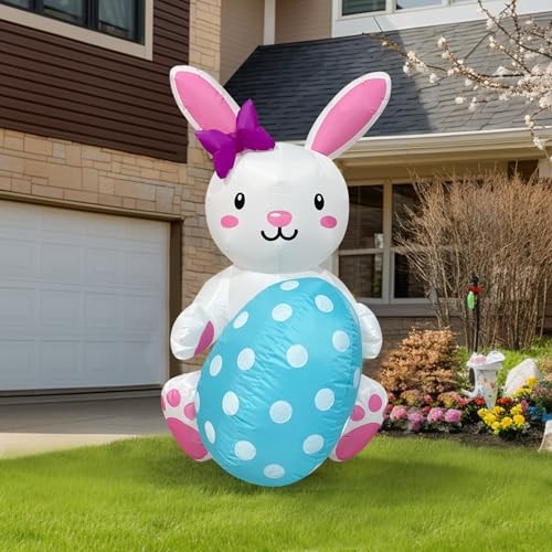 4FT Easter Inflatable, Easter Inflatable Outdoor 4FT Easter Inflatable Bunny