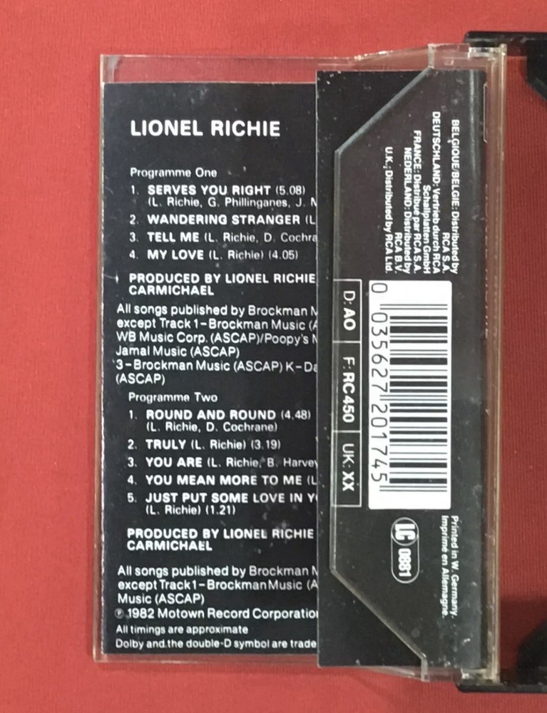 Lionel Richie Cassette