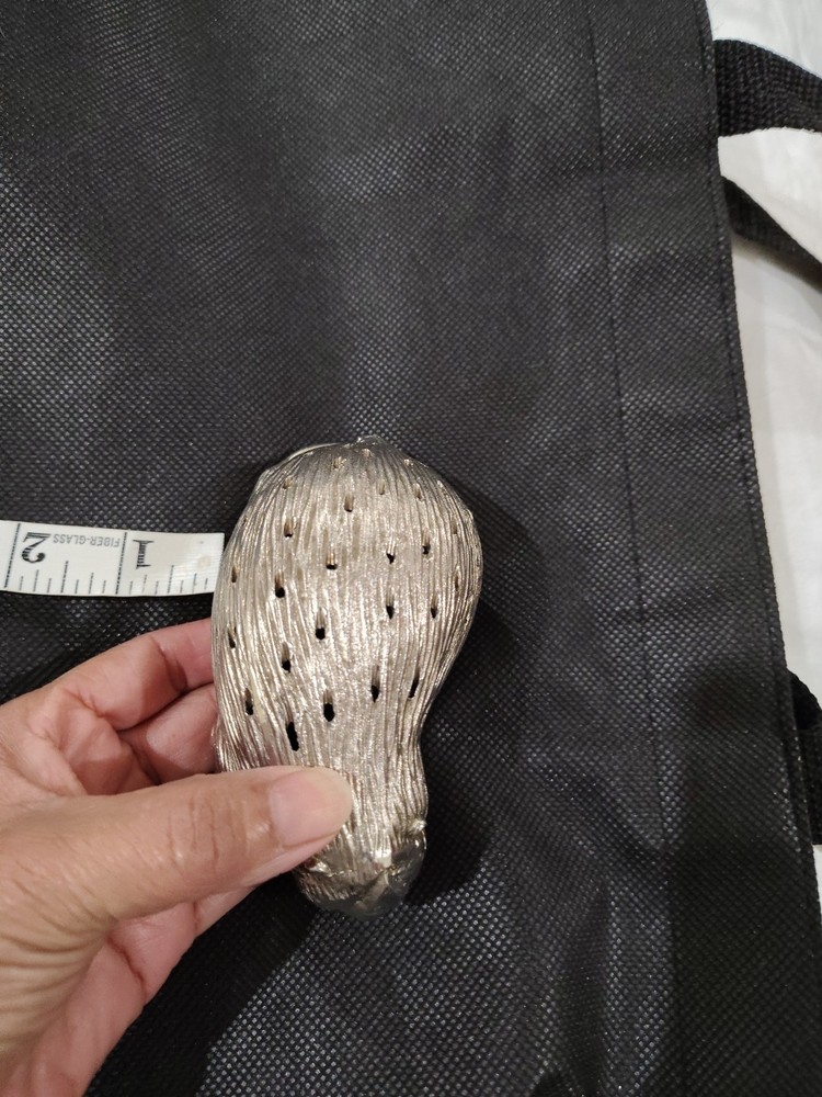 Silverplate Vintage Porcupine Charcuterie Toothpick Holder Housewarming Japan