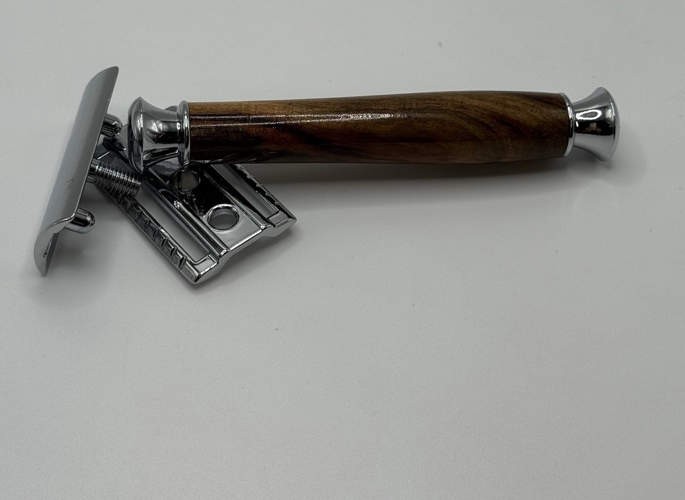Double Edged Safety Razor wood Handle, Handmade