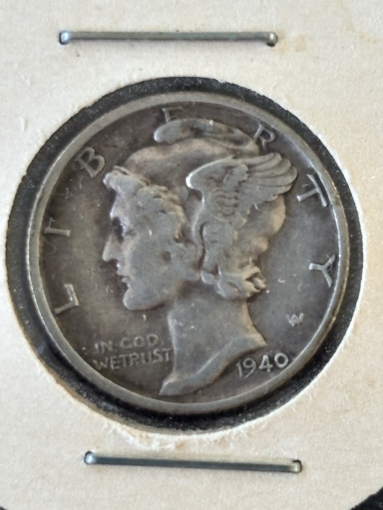 1940-S 10C Mercury Dime VG, 90% Silver
