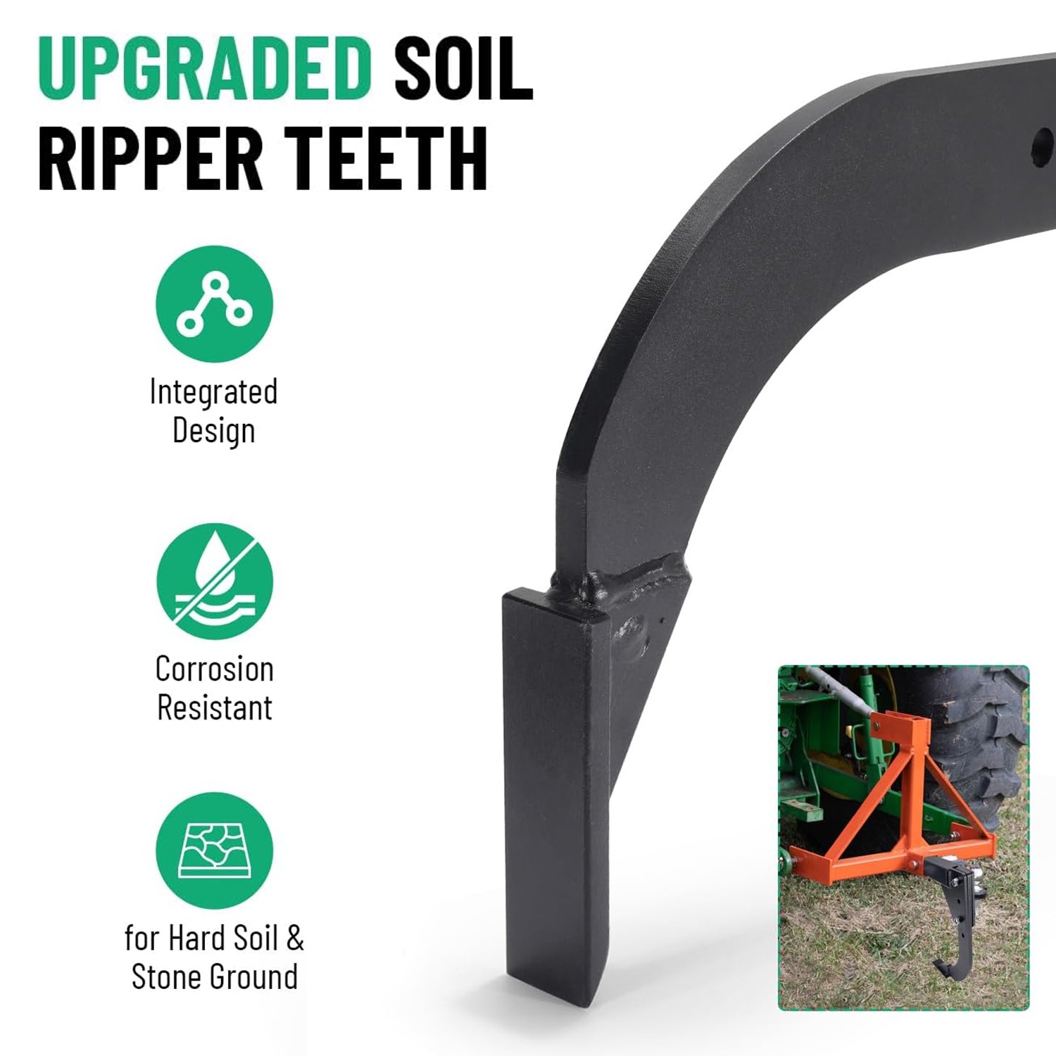 Hitch Mounted Trencher Heavy Duty Subsoiler Hitch Lawn Ripper for ATVUTV Tractor