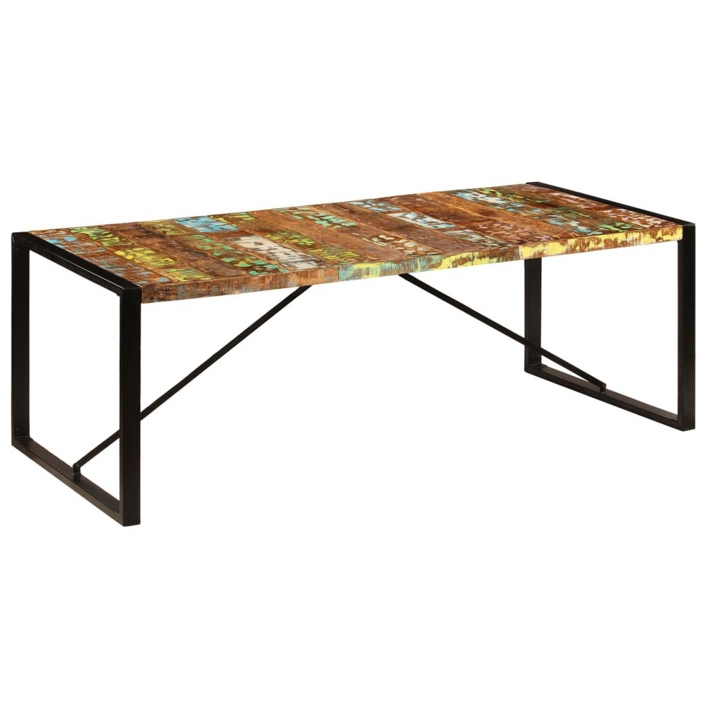 Dining Table Kitchen Table Dining Room Dinner Table Solid Reclaimed Wood vidaXL