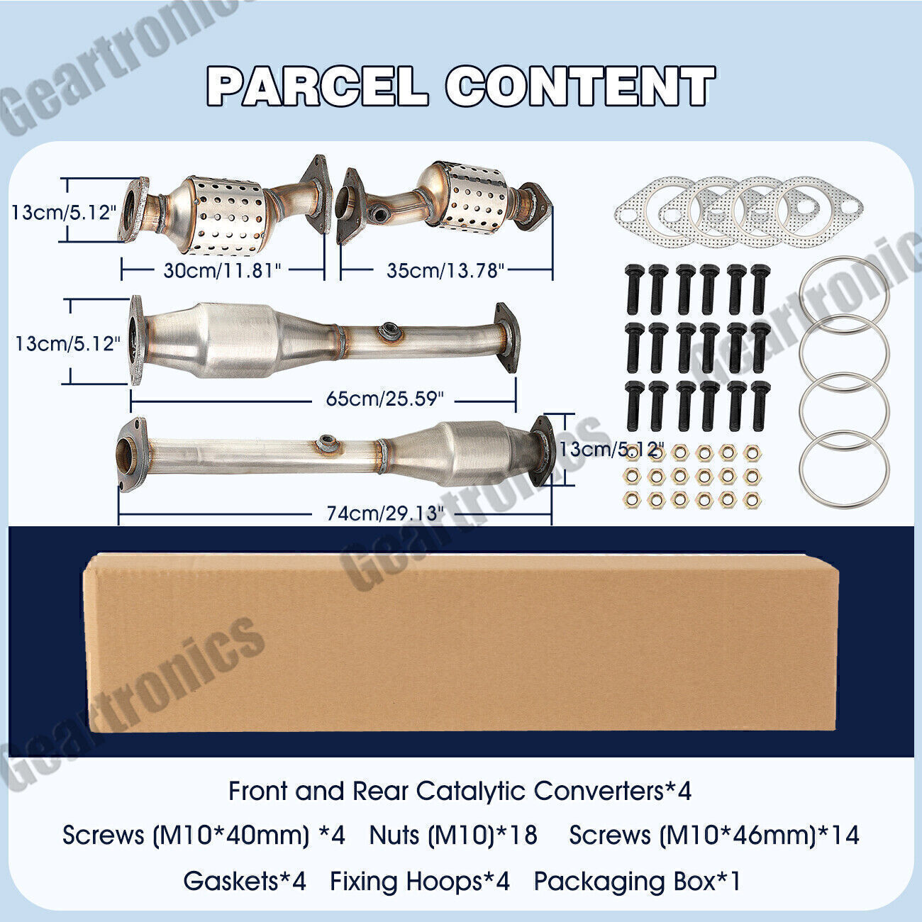Catalytic Converter Set For 05-14 Nissan Frontier/Xterra 4.0L 2005-12 Pathfinder