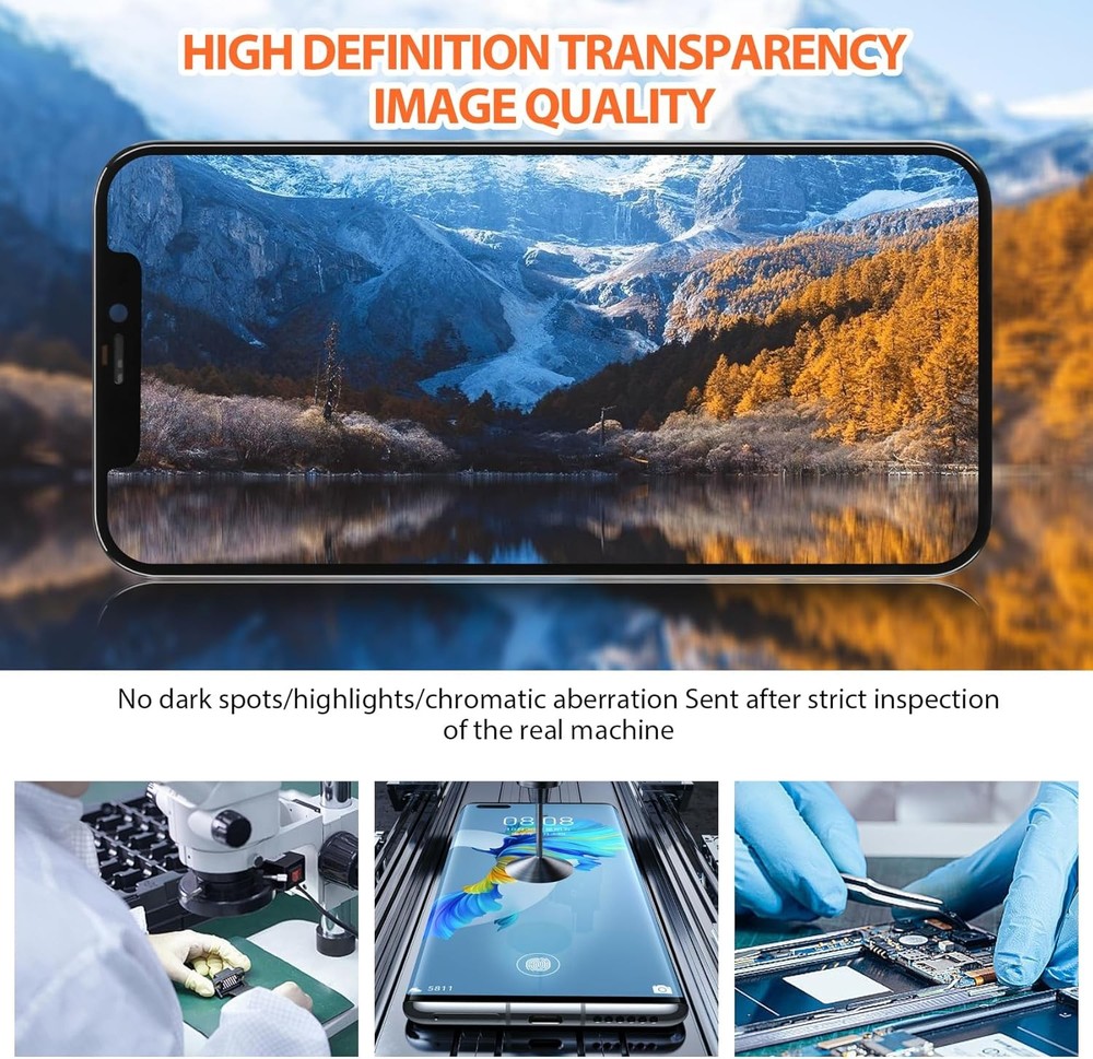 For iPhone 12 For iPhone 12 Pro LCD Screen Touch Display Digitizer Assembly Kits