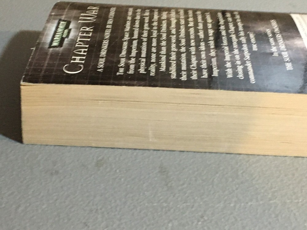 BOOK WARHAMMER CHAPTER WAR BEN COUNTER PAPERBACK USED