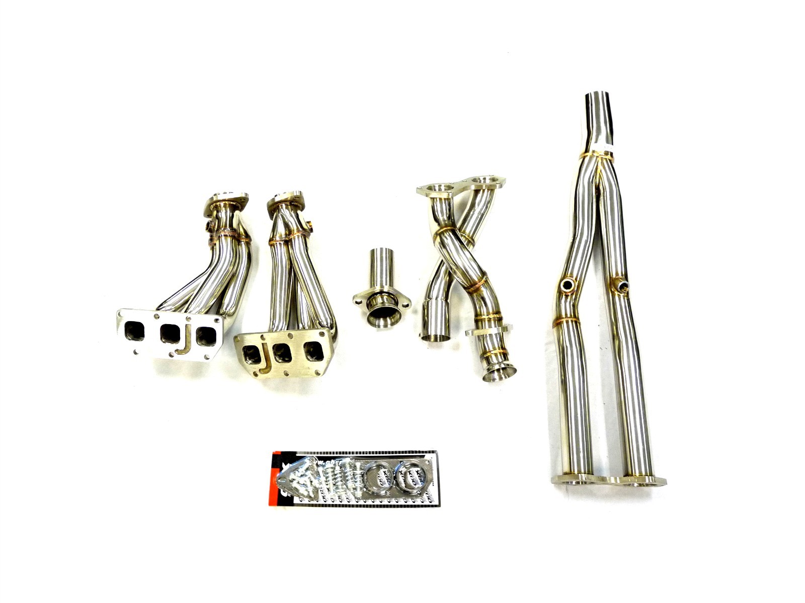 OBX Stainless Long Tube Manifold 03-08 Audi A3 Quattro Golf MK5 3.2L R32 VR6 LH