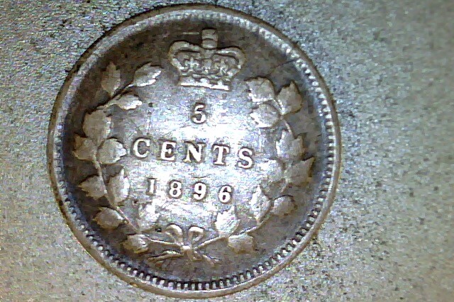 1896 CANADA - 5 CENT #V5T3