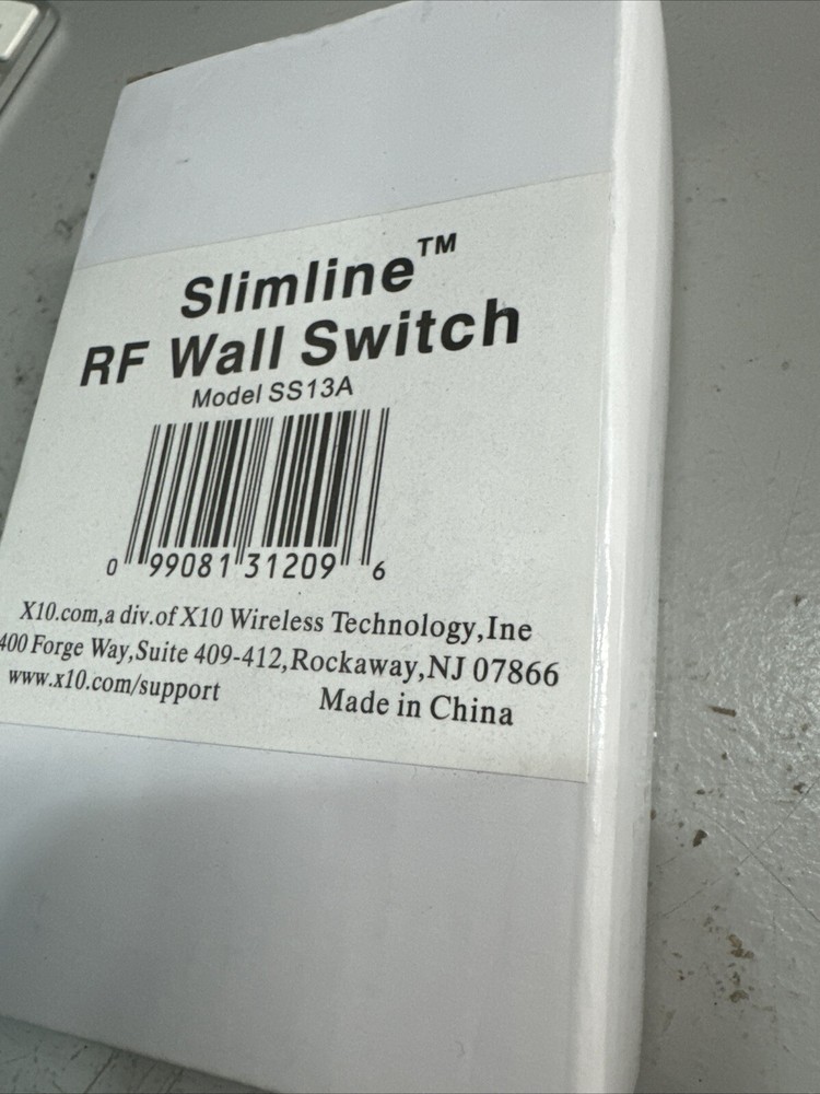 Slimline RF Wall Switch - SS13A - X10