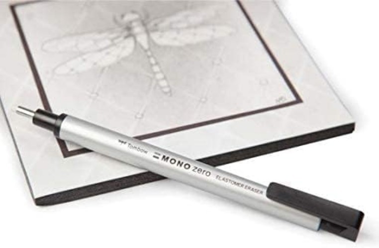 Precision Round 2.3mm Mono Zero Eraser - Refillable, Lightweight, Silver
