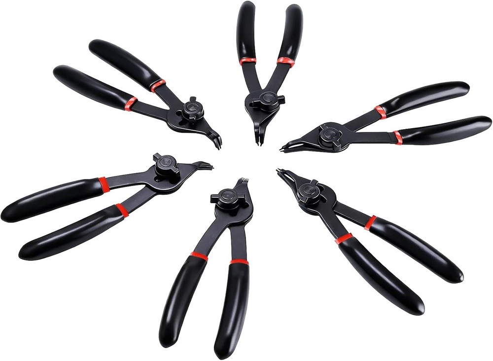 12Pcs Snap Ring Pliers Internal & External Retaining Ring Circlip C Clip Plier