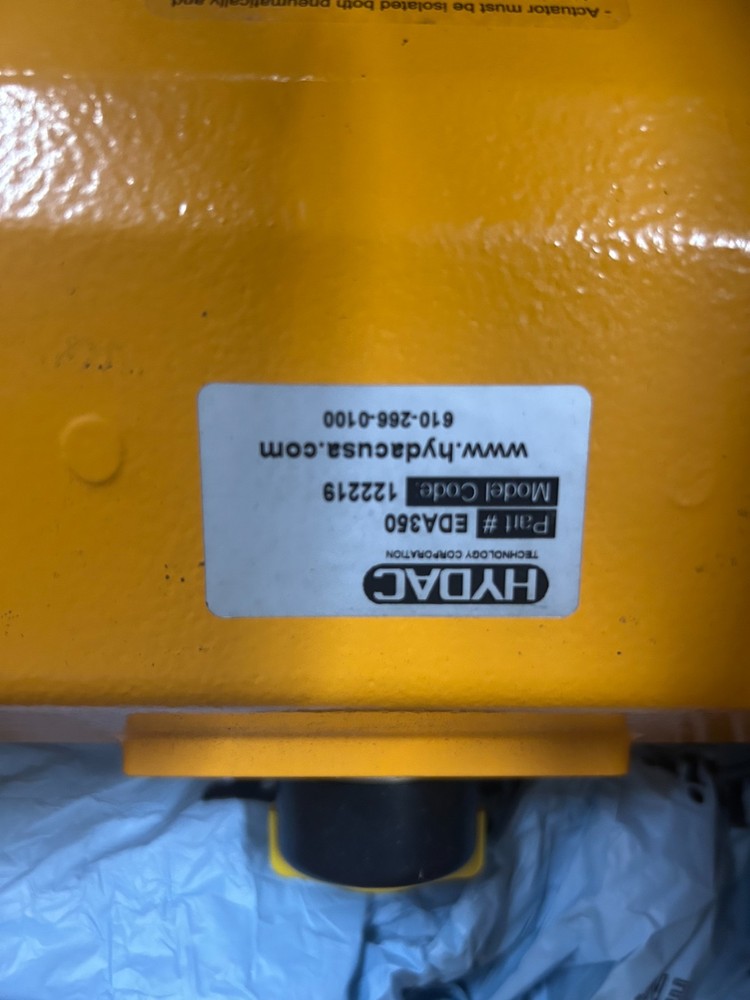 Hydac EDA350 Pneumatic Valve Actuator (229)