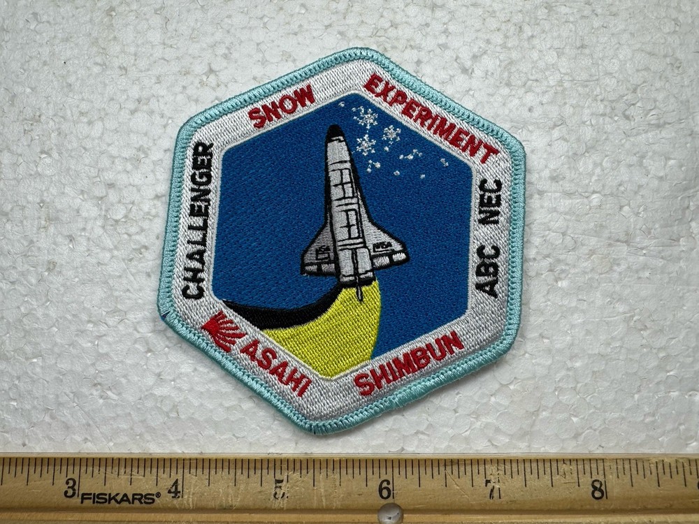 Vintage NASA Space Shuttle Patch - Challenger Snow Experiment