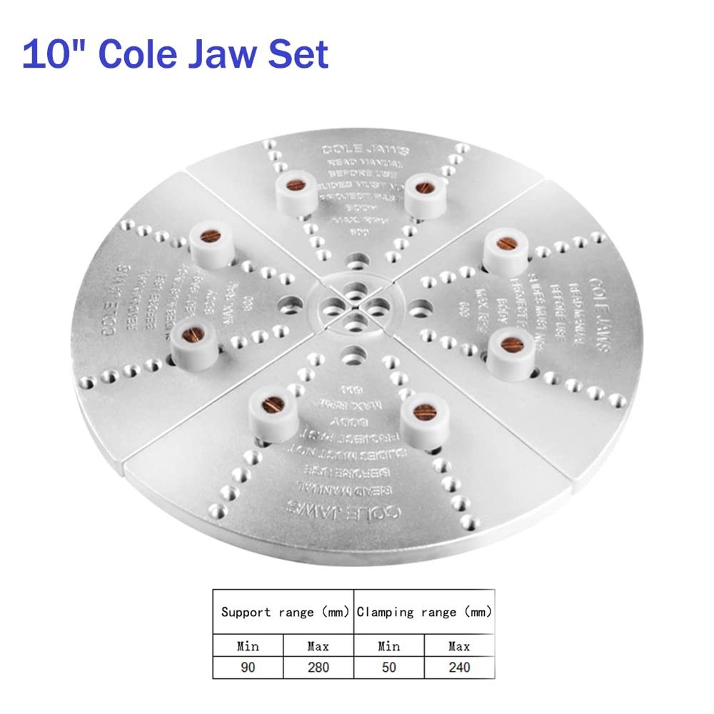 10 JAW SET JSCOLE For Nova Chucks With Accessory Buffer Kit