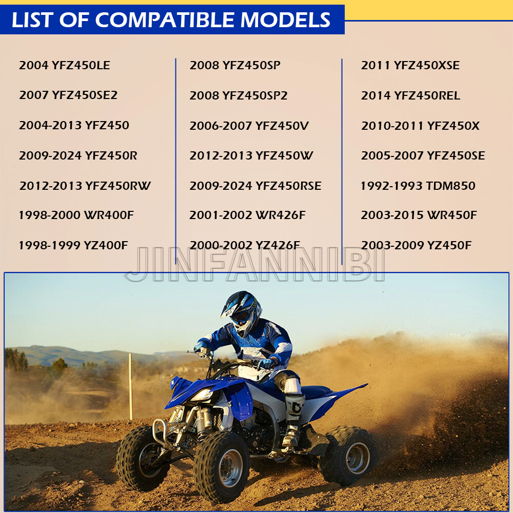 Cylinder Exhaust Studs Muffler Bolts Gasket Kit for Yamaha YZ400F YZ426F YZ450F