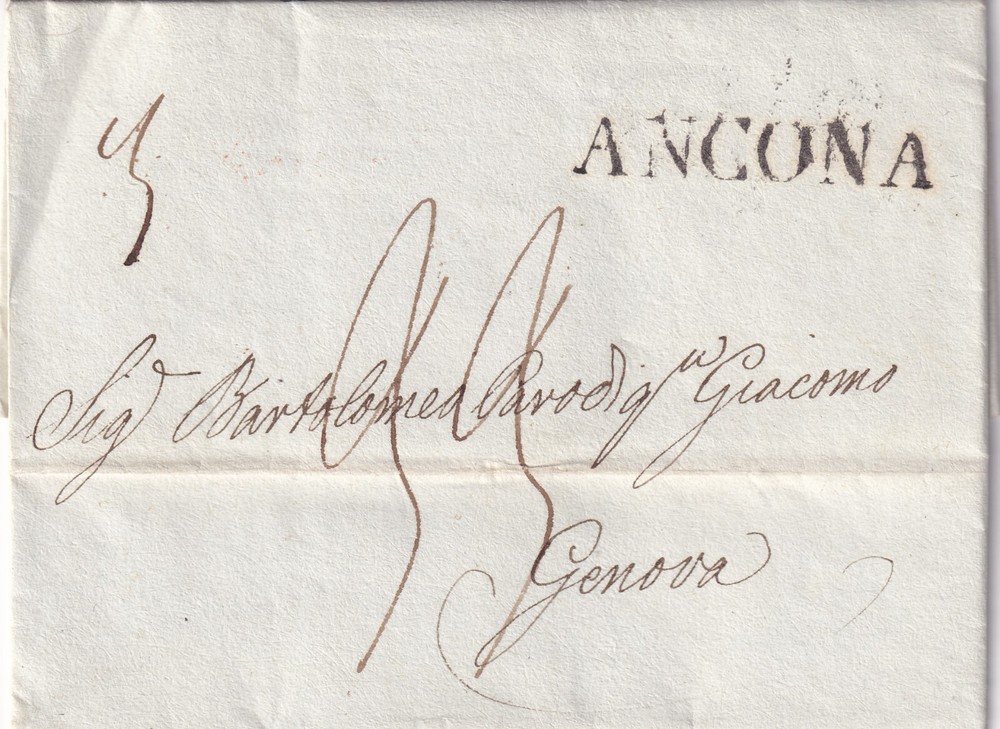 YY41-PONTIFICAL STATE-PREF. ANCONA X GENOA