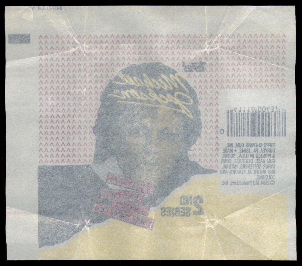 1984 Topps Michael Jackson Wrapper 2nd Series