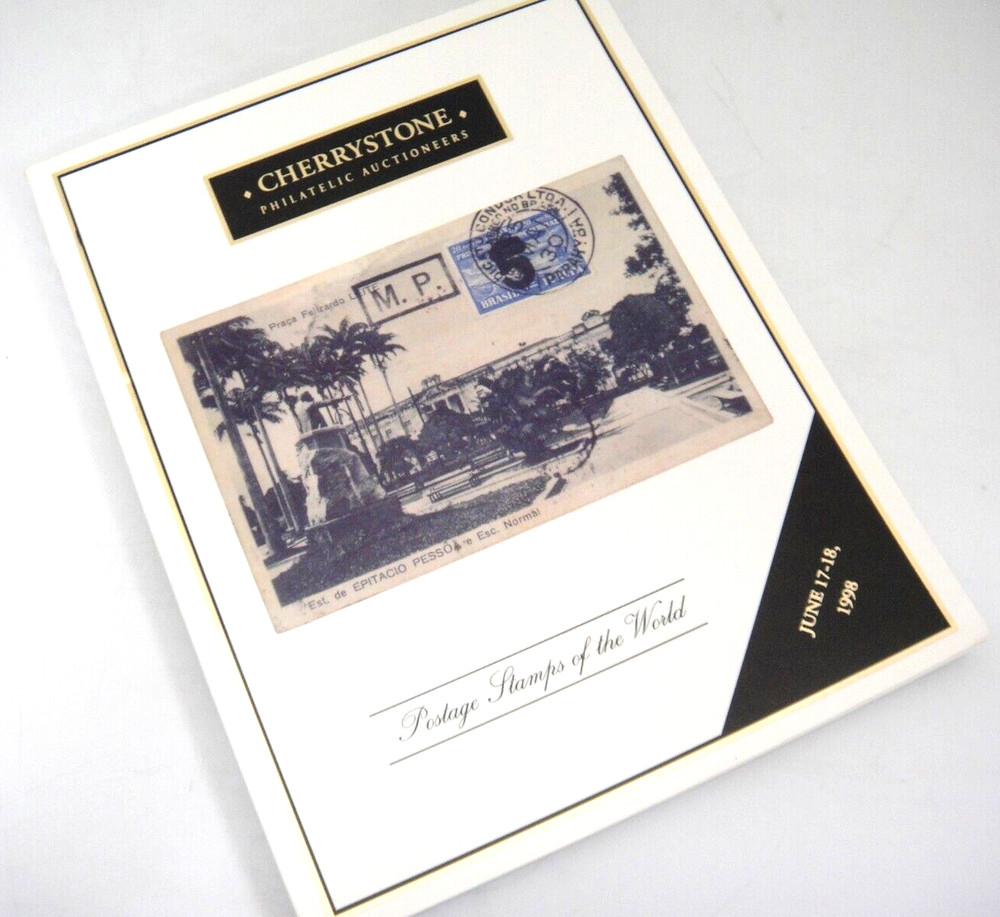 Cherrystone Stamp Auction Catalog 1998 Zeppelin Parahyba Provisional Revenues