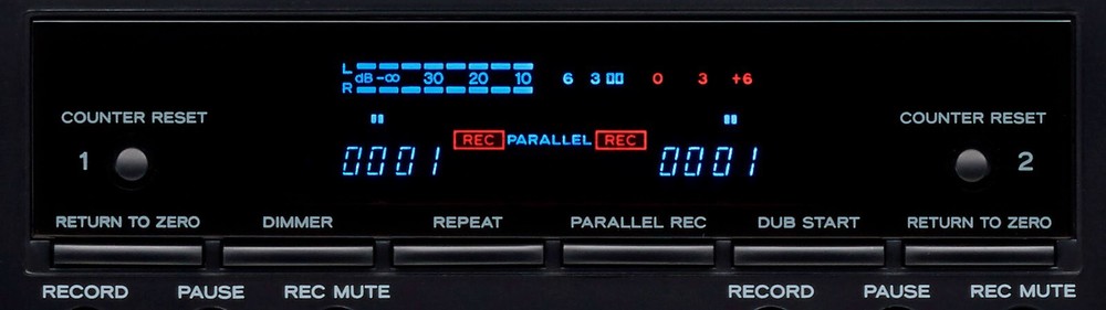 TEAC - W-1200 - Double Cassette Deck - Black