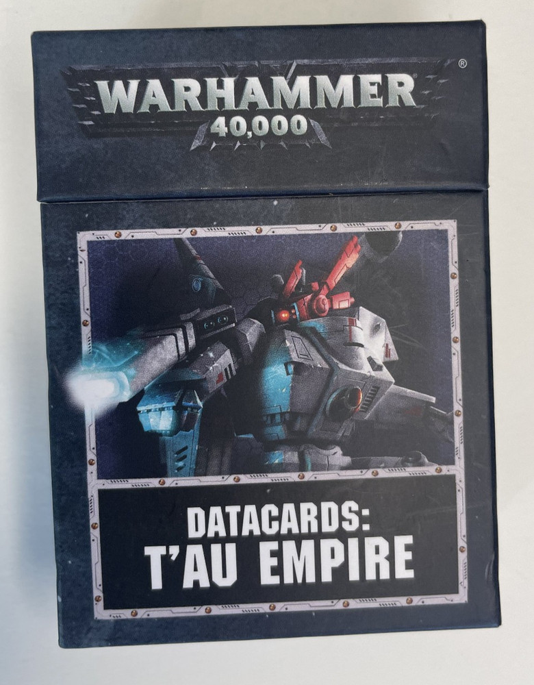 Warhammer 40K Data Cards T'AU EMPIRE Datacard Pack Box Set - COMPLETE