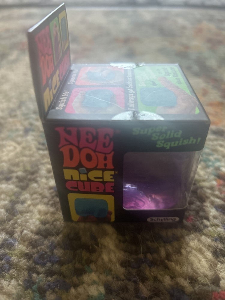 Nee Doh-Nice Cube-Super Solid Squish-Purple-Sealed