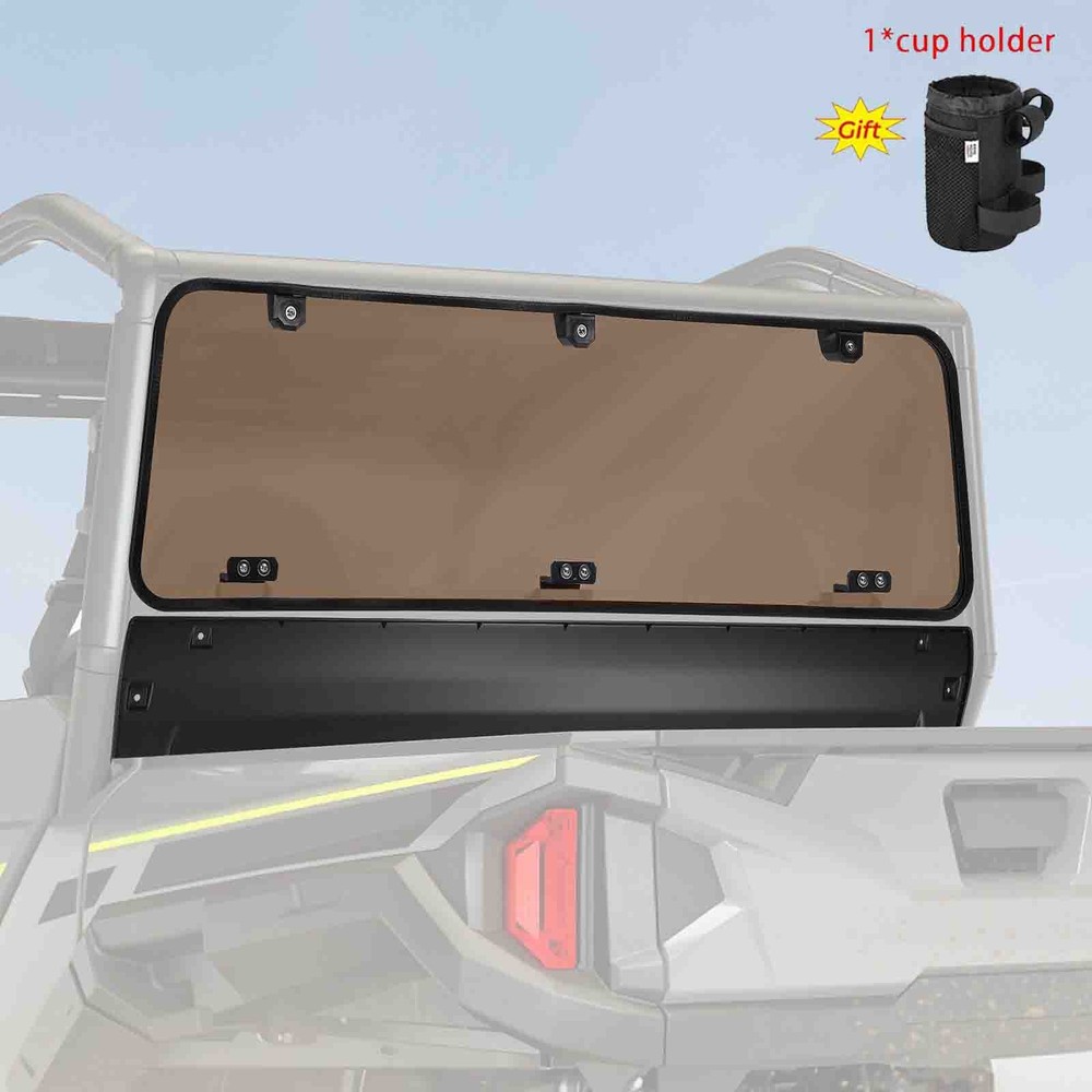 UTV Tinted Rear Window Windshield for Polaris General 1000 4 /XP 4 1000 2016-26