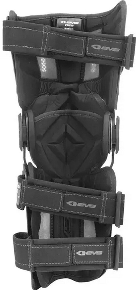 EVS RS9 Single Knee Braces Black MD Left