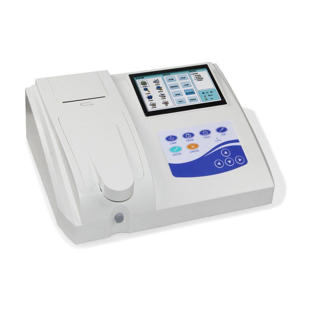 Touch Screen Semi-auto Biochemistry Blood Analyzer Multi-Parameter