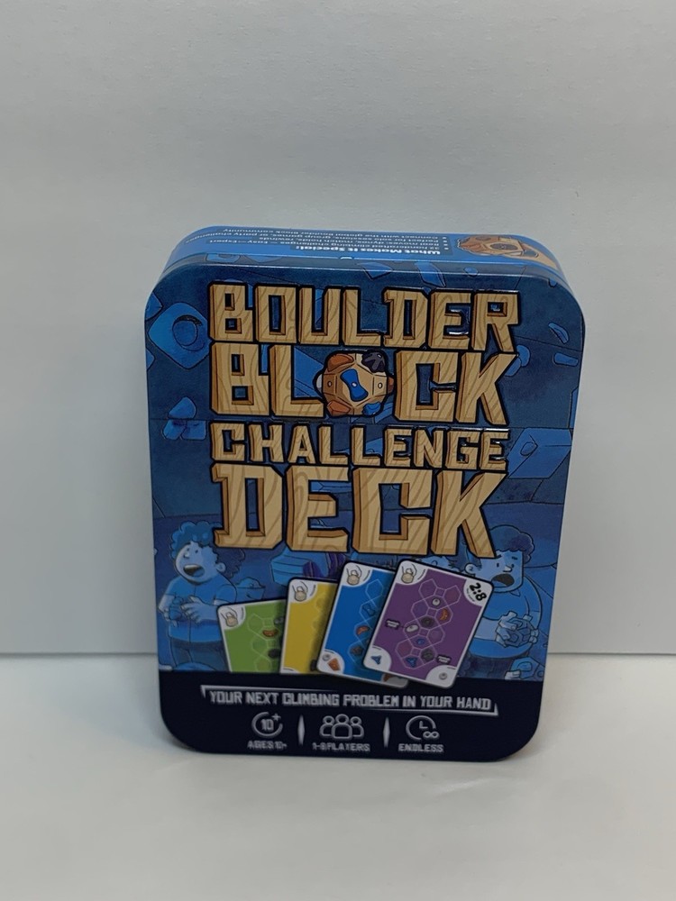 Boulder Block Finger Climbing Game Challenge Deck, Climbers Build Strength READ