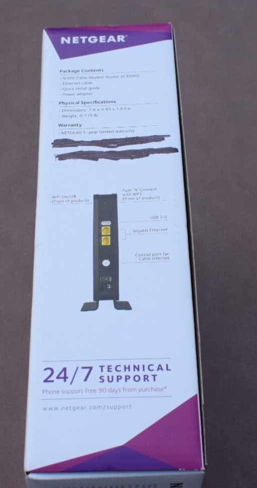 Netgear N300 WiFi Modem Router Xfinity Time Warner Cable