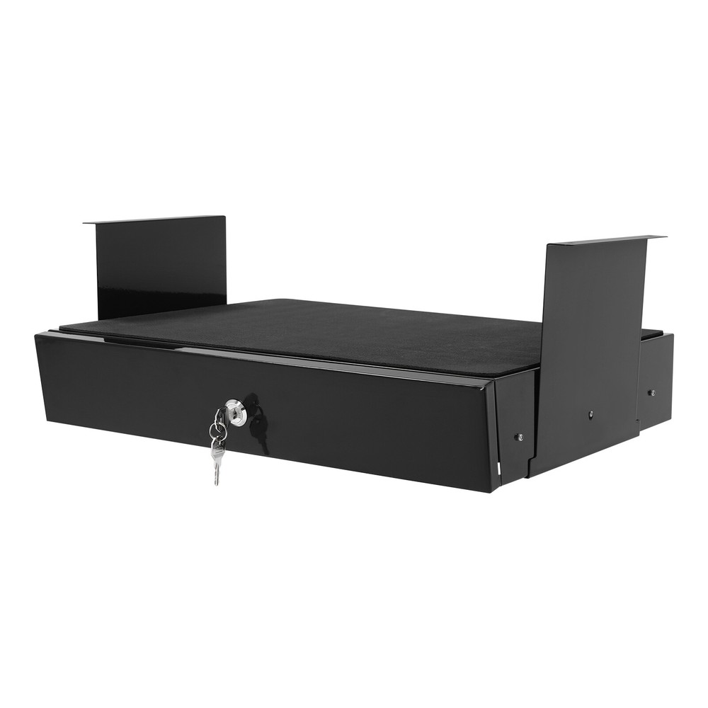 Sliding Pull-Out Under-Desk Drawer Organizer with Computer Pad