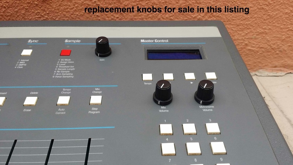 (3) Brand New Replacement Knobs For E-mu SP1200 (or SP-12 Emulator 2 Drumulator)