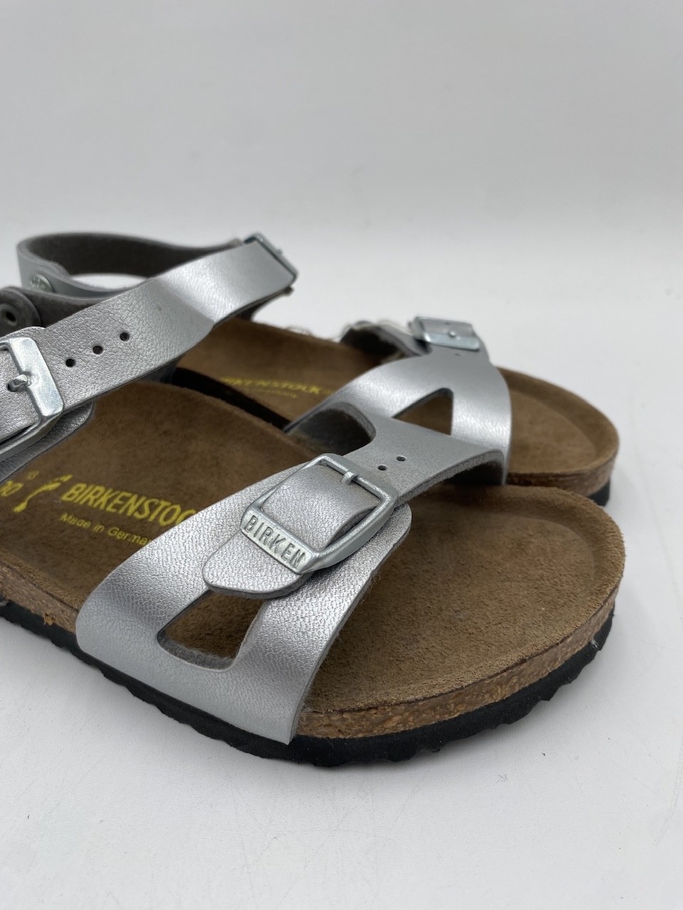 Birkenstock RIO Kids' NEW Sandals Silver US Size 13