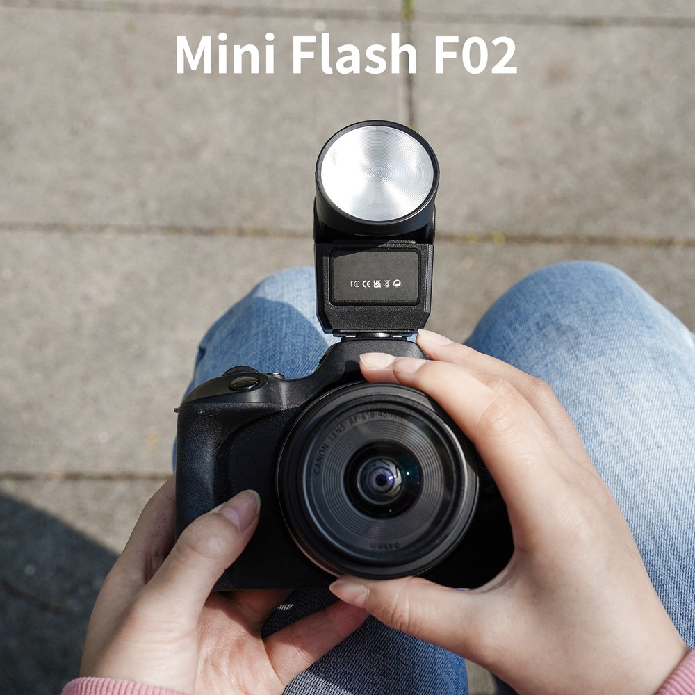 F02 Retro Mini Flash Light Micro Single Camera Portable Photography Fill Light