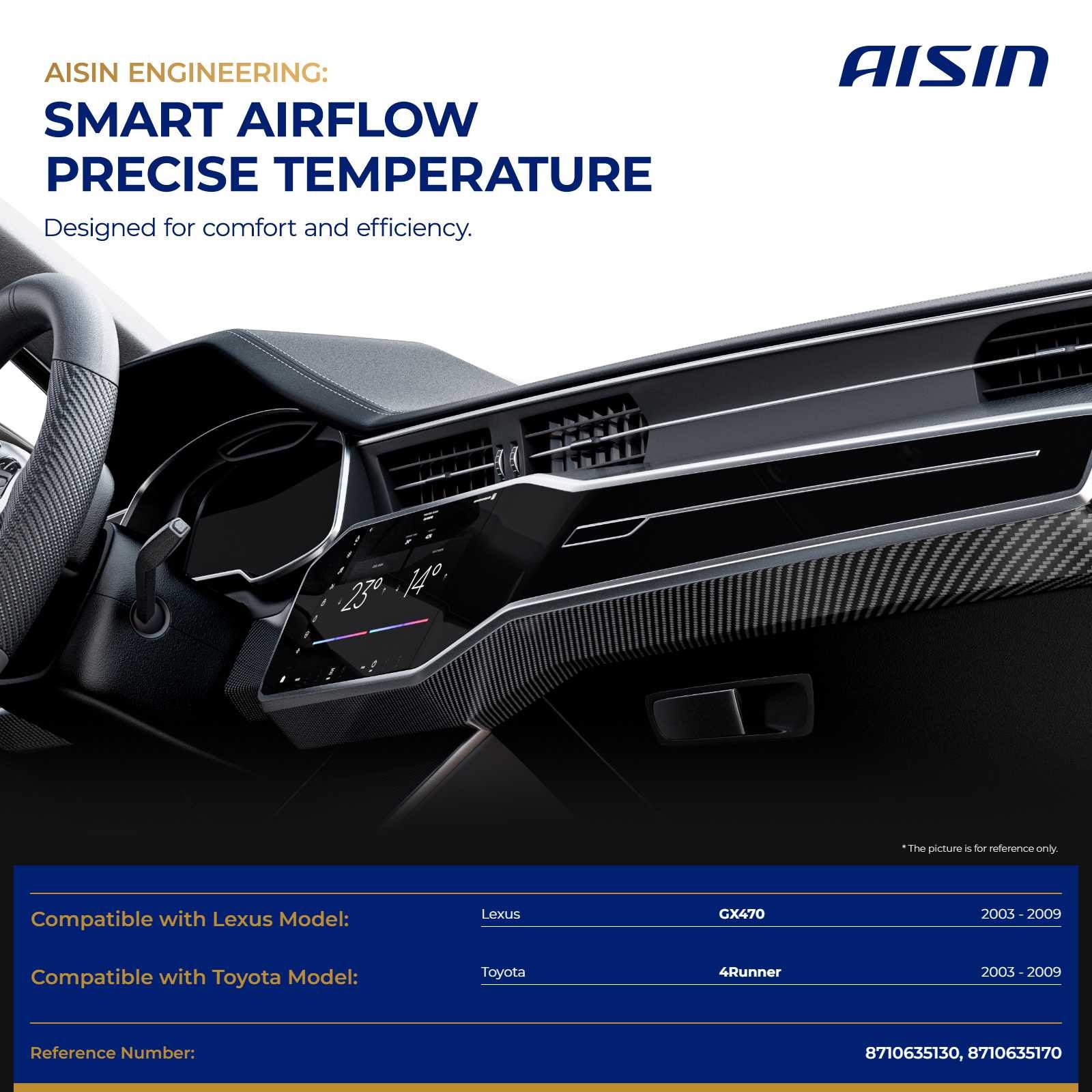 AISIN Left Main Blend Door Actuator for Toyota 4Runner Lexus GX470 2003-2009