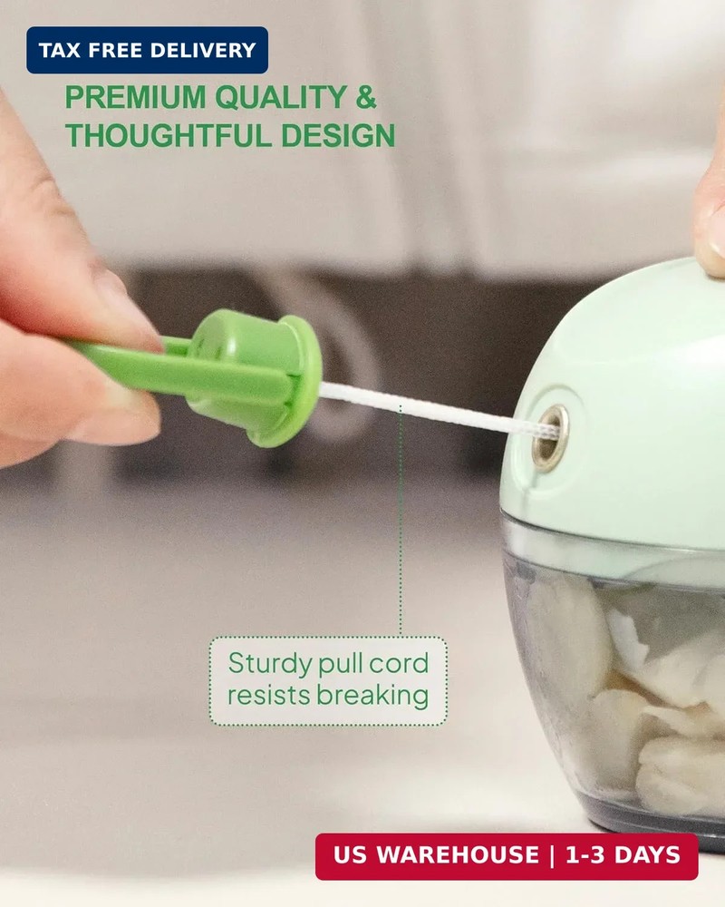 Multifunctional Vegetable Chopper & Manual Food Processor - Kitchen Gadgets with
